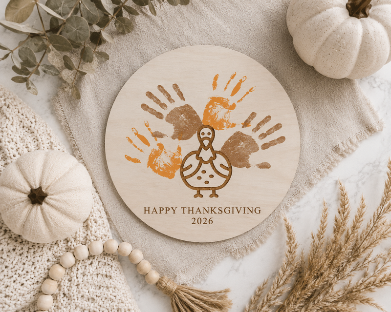 DIY Thanksgiving Handprint Craft Sign - Charlie + Pine