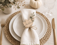 Personalized Thanksgiving Name Place Cards - Charlie + Pine