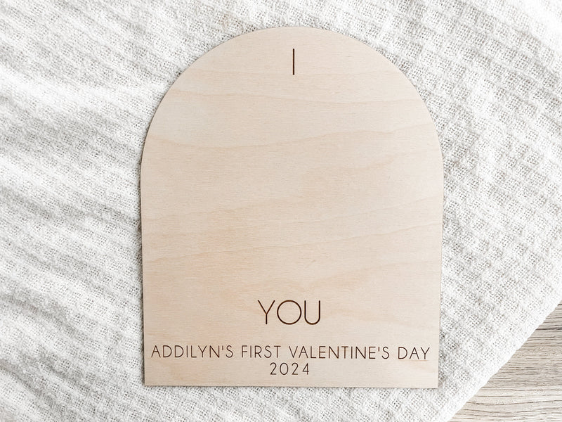 Baby's First Valentine's Keepsake - Charlie + Pine