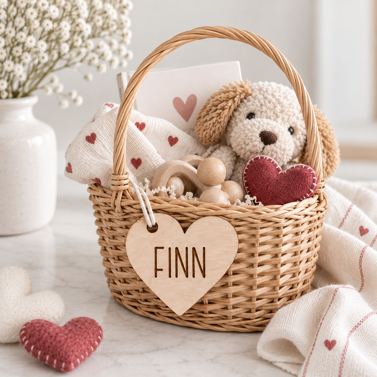 Valentine Basket Name Tags - Charlie + Pine
