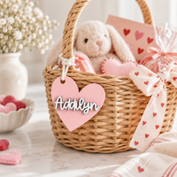 Custom Heart Name Tags - Charlie + Pine