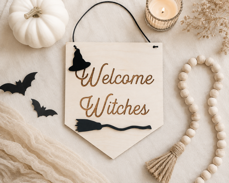 Welcome Witches Door Hanger - Charlie + Pine