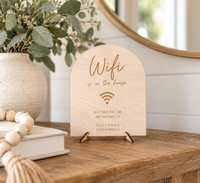 Personalized Wifi Sign for Airbnb - Charlie + Pine