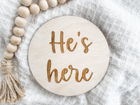 Baby Announcement Sign - Charlie + Pine