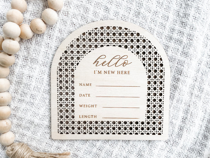 Birth Announcement Sign for Hospital - Charlie + Pine