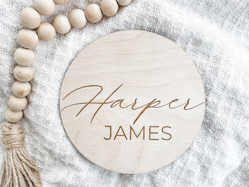 Baby Birth Announcement Sign - Charlie + Pine