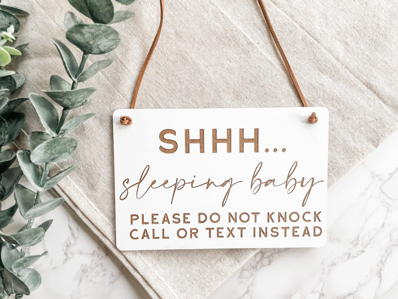 Baby Sleeping Sign - Charlie + Pine