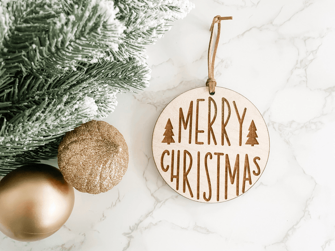 Merry Christmas Ornament - Charlie + Pine