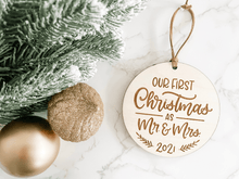 Load image into Gallery viewer, Mr and Mrs Ornament - Charlie + Pine
