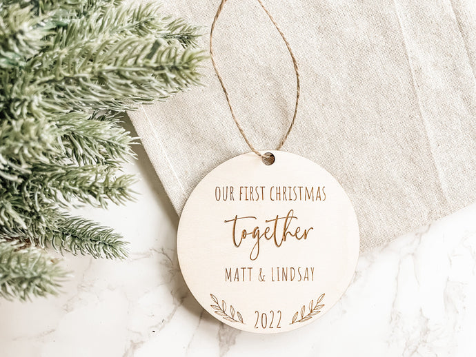 Couples Christmas Ornament - Charlie + Pine