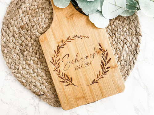Personalized Wood Cutting Board - Charlie + Pine