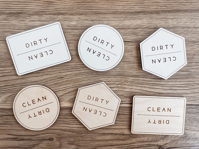 Clean Dirty Dishwasher Magnet - Charlie + Pine
