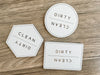 Clean Dirty Dishwasher Magnet - Charlie + Pine