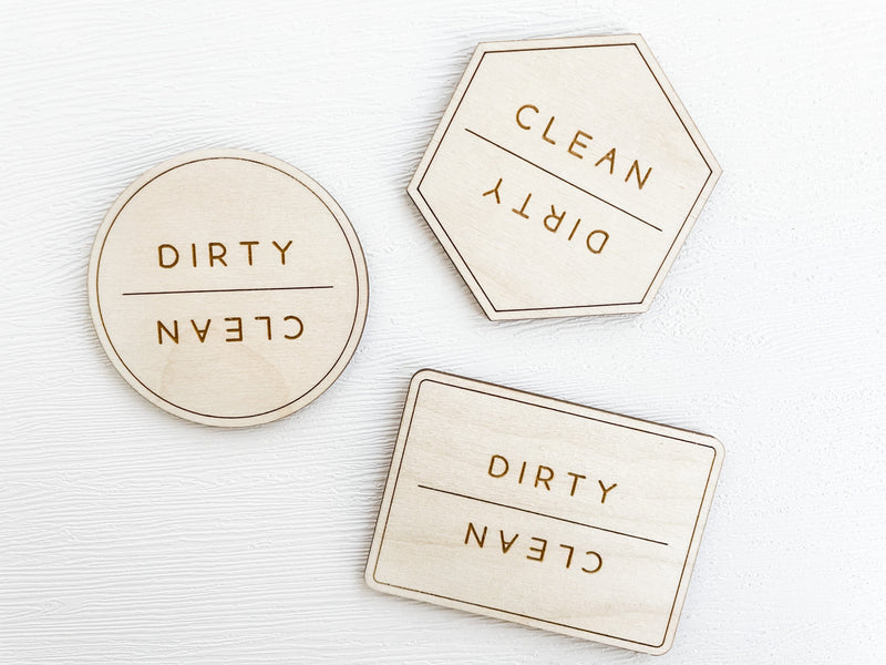 Clean Dirty Dishwasher Magnet - Charlie + Pine