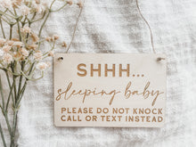 Load image into Gallery viewer, Baby Sleeping Sign - Charlie + Pine
