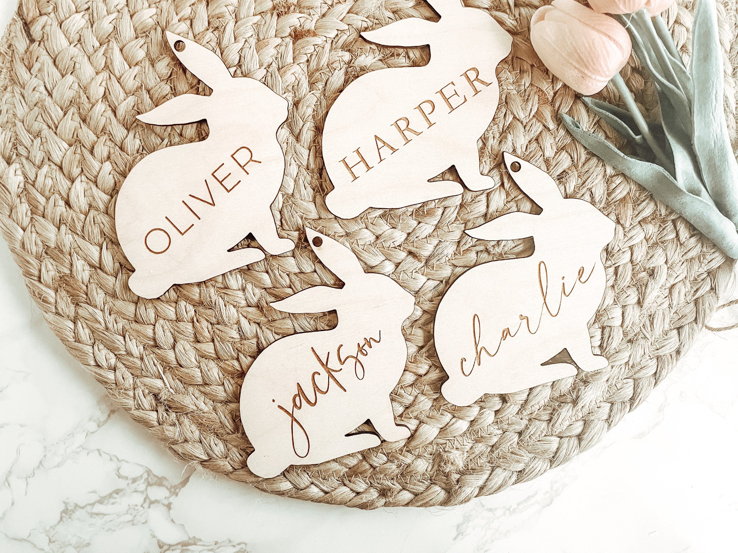 Easter Basket Name Tags - Charlie + Pine