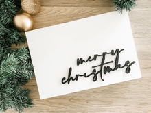 Load image into Gallery viewer, Merry Christmas Wood Sign - Charlie + Pine
