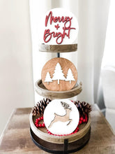 Load image into Gallery viewer, Christmas Tiered Tray Decor - Charlie + Pine
