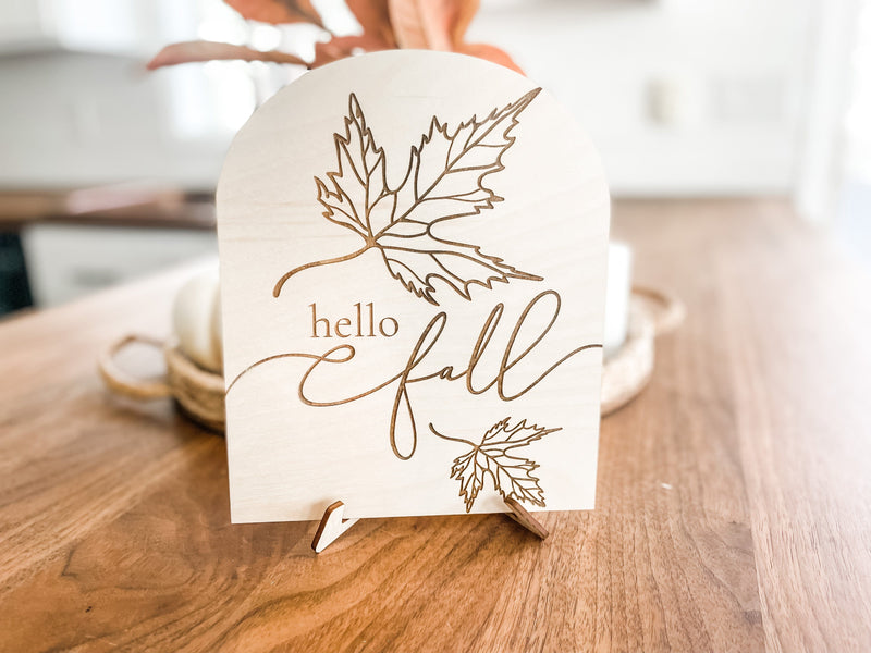 Hello Fall Sign - Charlie + Pine