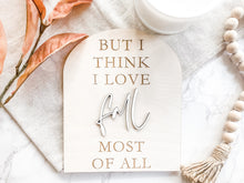 Load image into Gallery viewer, Fall Signs - I Think I Love Fall Most of All - Charlie + Pine
