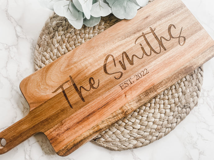 Personalized Wedding Gift - Cutting Board - Charlie + Pine