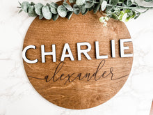Load image into Gallery viewer, Nursery Name Sign - Charlie + Pine
