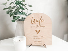 Load image into Gallery viewer, Vacation Rental Wifi Sign - Charlie + Pine
