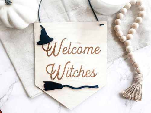 Welcome Witches Door Sign - Charlie + Pine