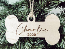 Load image into Gallery viewer, Personalized Dog Ornament - Charlie + Pine
