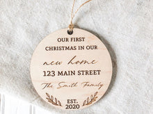 Load image into Gallery viewer, New Home Christmas Ornament - Charlie + Pine
