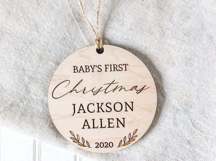 Baby's First Christmas Ornament - Charlie + Pine