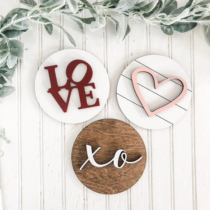 Valentines Day Tiered Tray Decor - Charlie + Pine